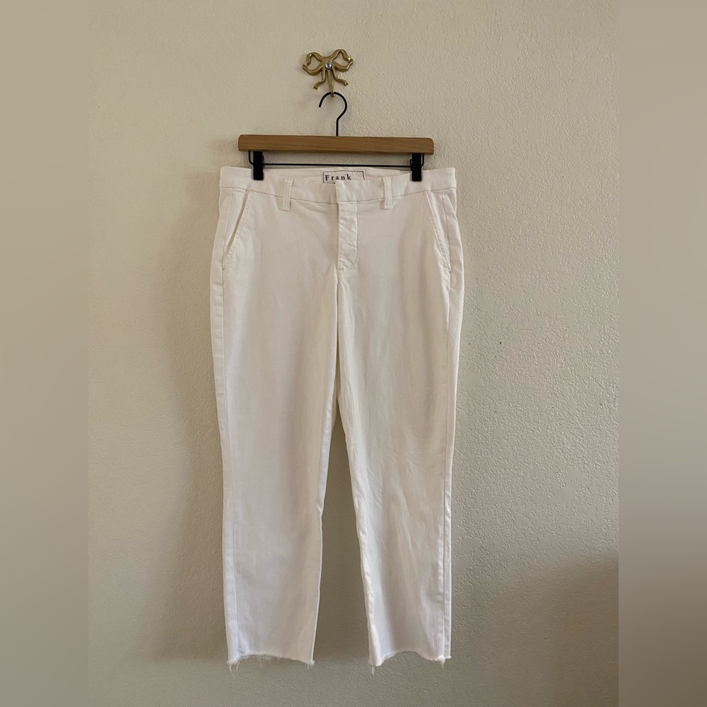 Frank & Eileen White Italian Chino Wicklow Pants Women’s Size 10